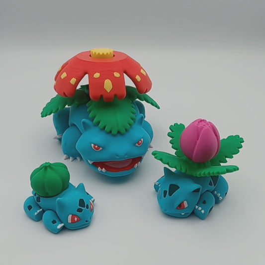 Bundle 001-003 - Bulbasaur Evolution - All 3 Characters!